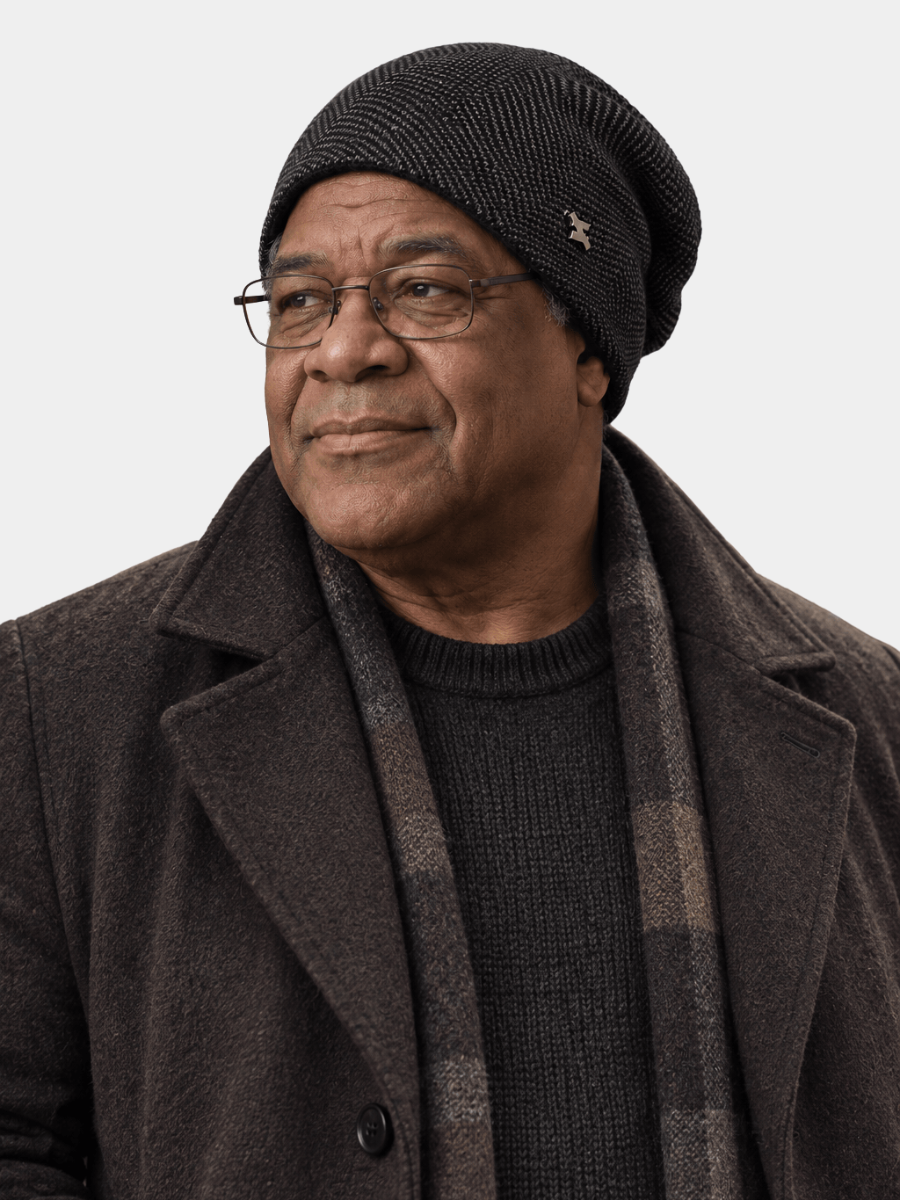 Men's Herringbone Fleece Beanie
