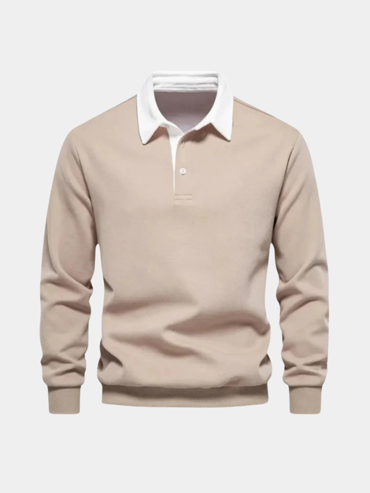 Men's Knit Polo Sweater