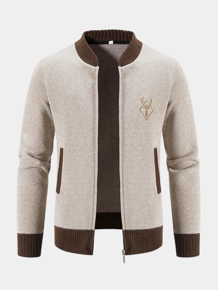 Men's Deer Icon Knit Cardigan