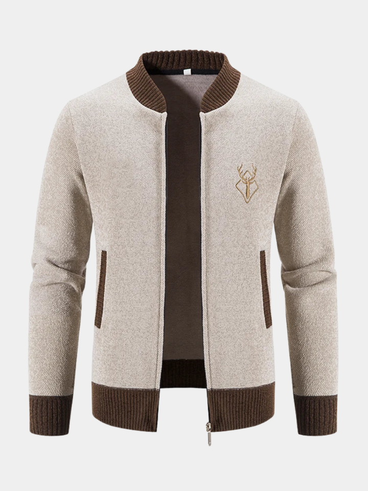 Men's Deer Icon Knit Cardigan