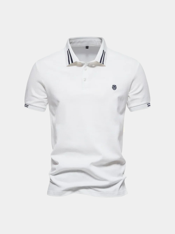 Men's Contrast Pique Polo Shirt
