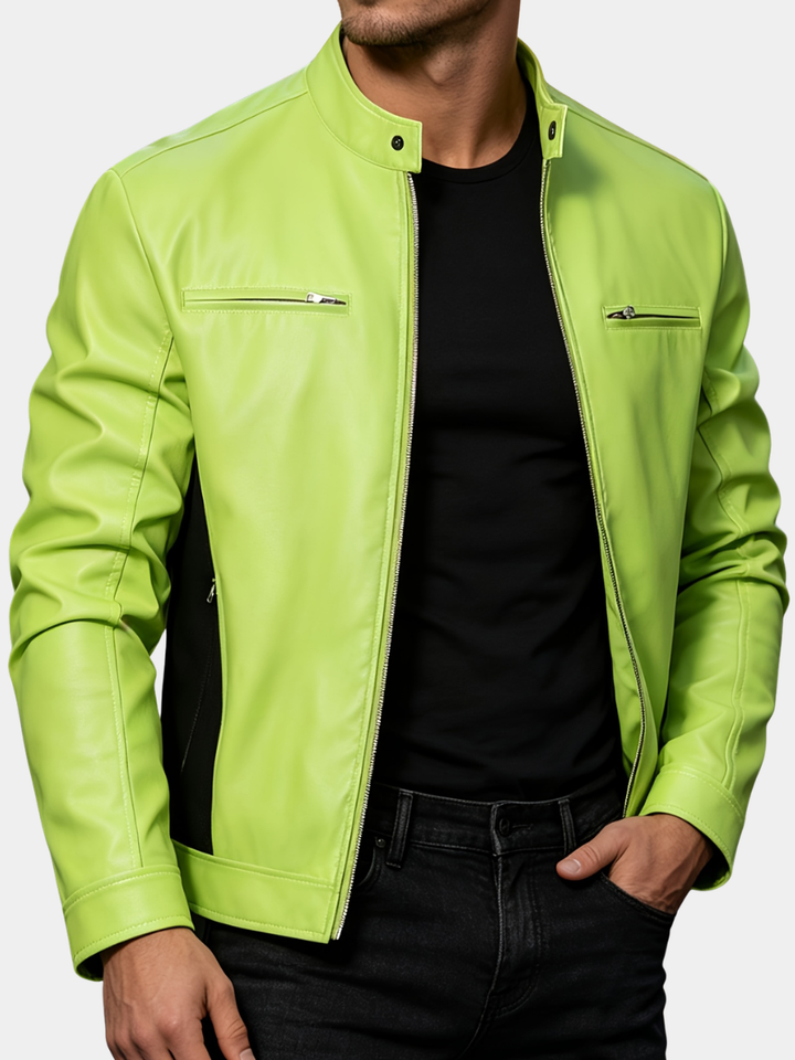 Men's Stand Collar Zip Jacket