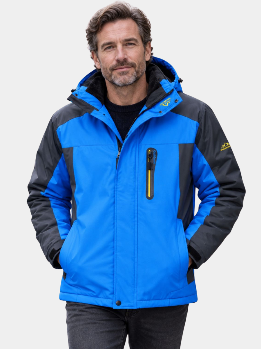 Men's Plush Lined Hooded Jacket