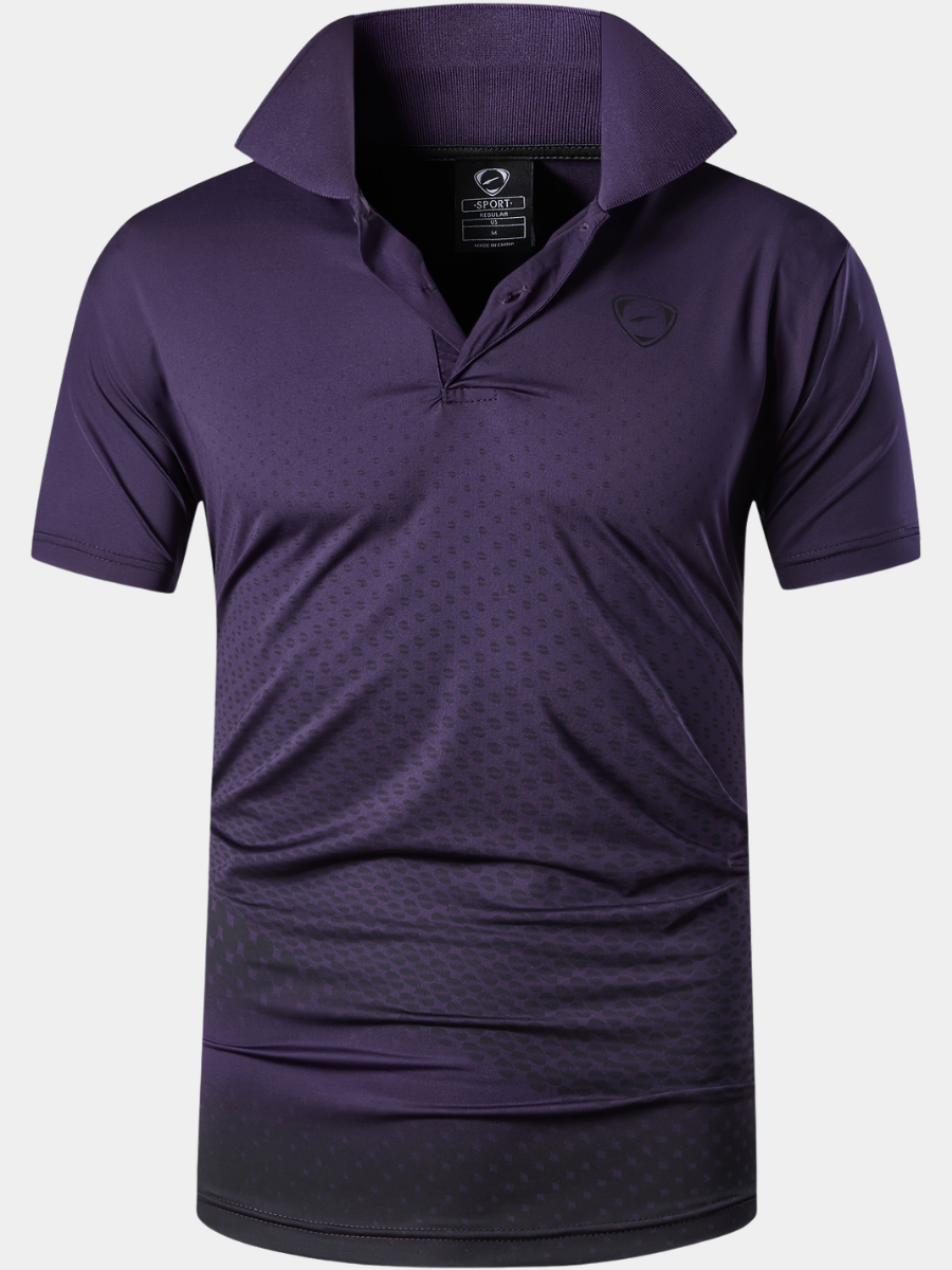 Men's Sport Print Polo Shirt