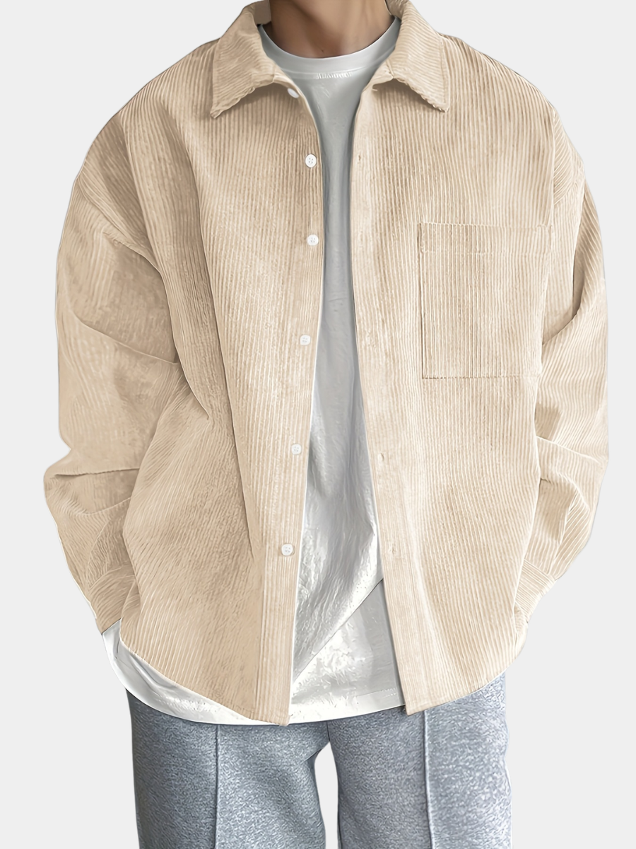 Men's Loose Lapel Shirt