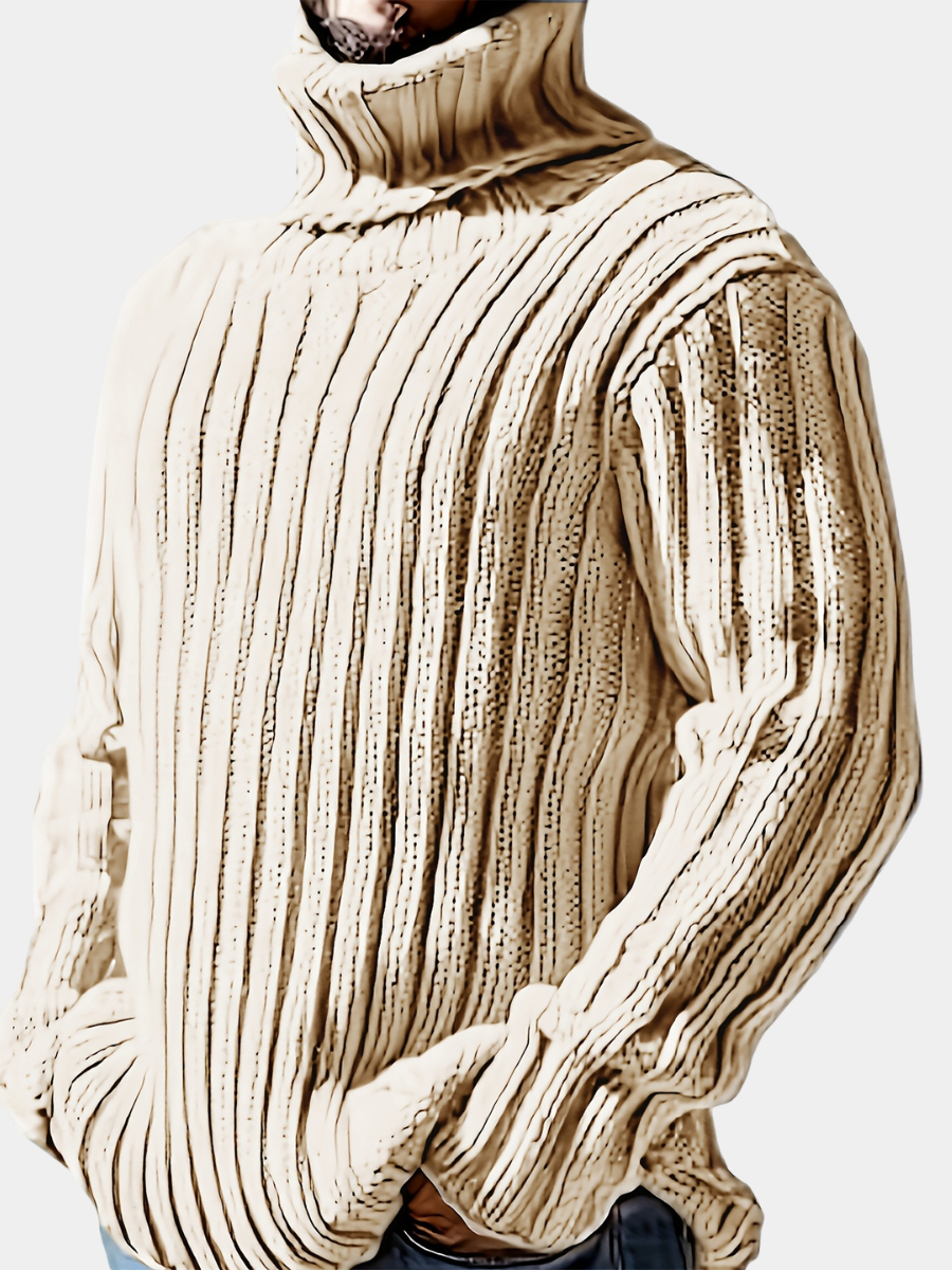Men's High Neck Knit PUllover