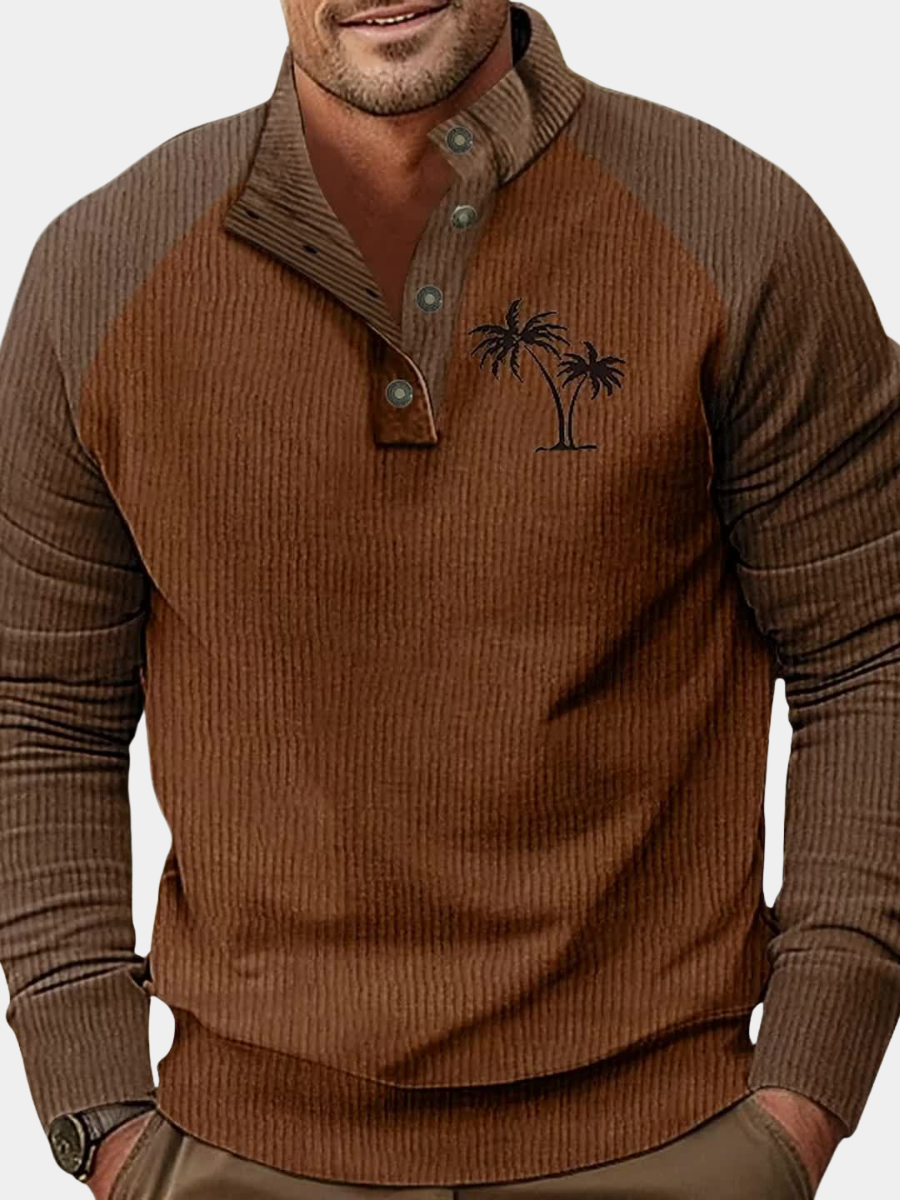 Men's Color Block Knit Shirt