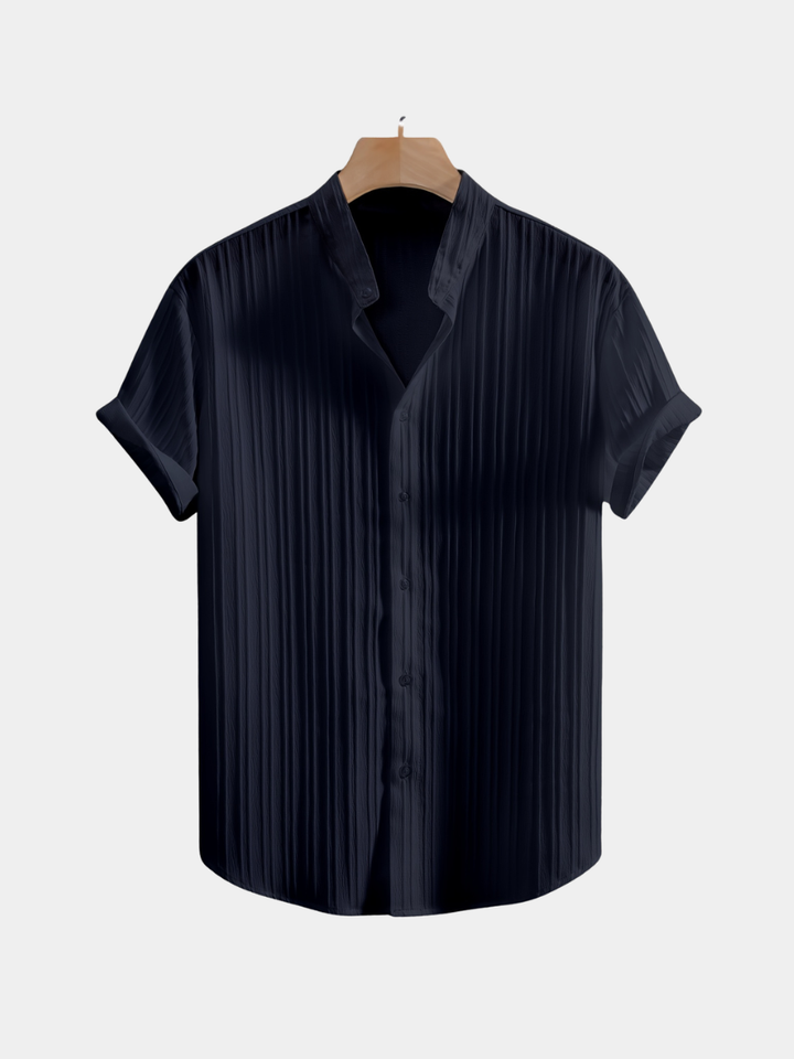 Men's Textured Button Front Shirt