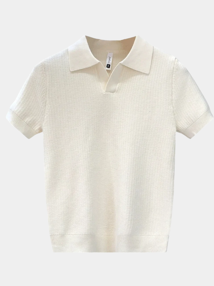 Men's Knitted Polo Shirt
