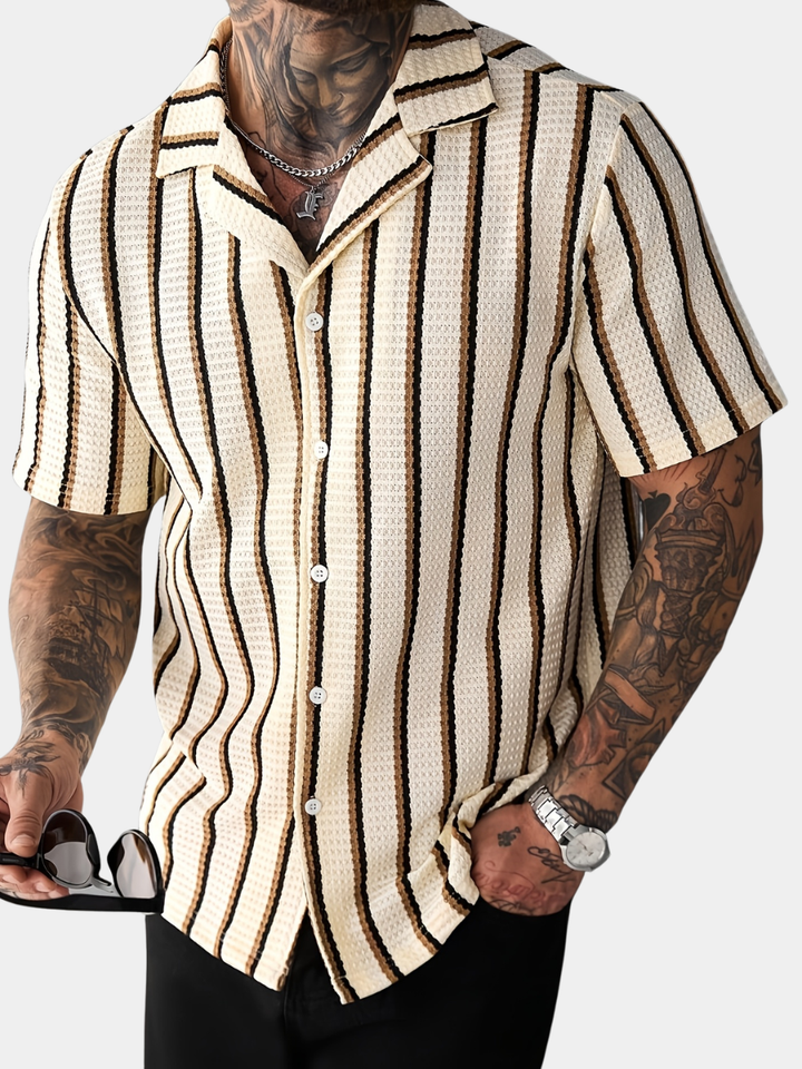 Men's Striped Knit Shirt