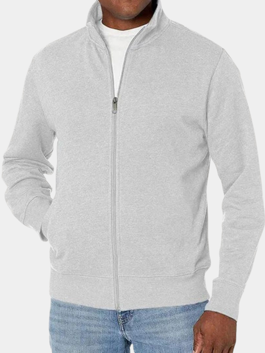 Men's Zip Stand Collar Jacket