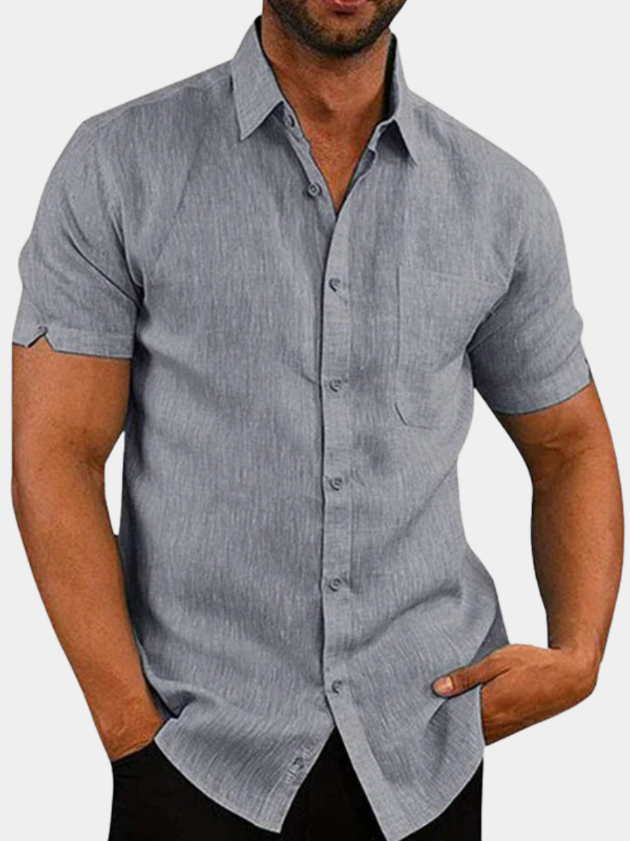 Men's Linen Texture Shirt