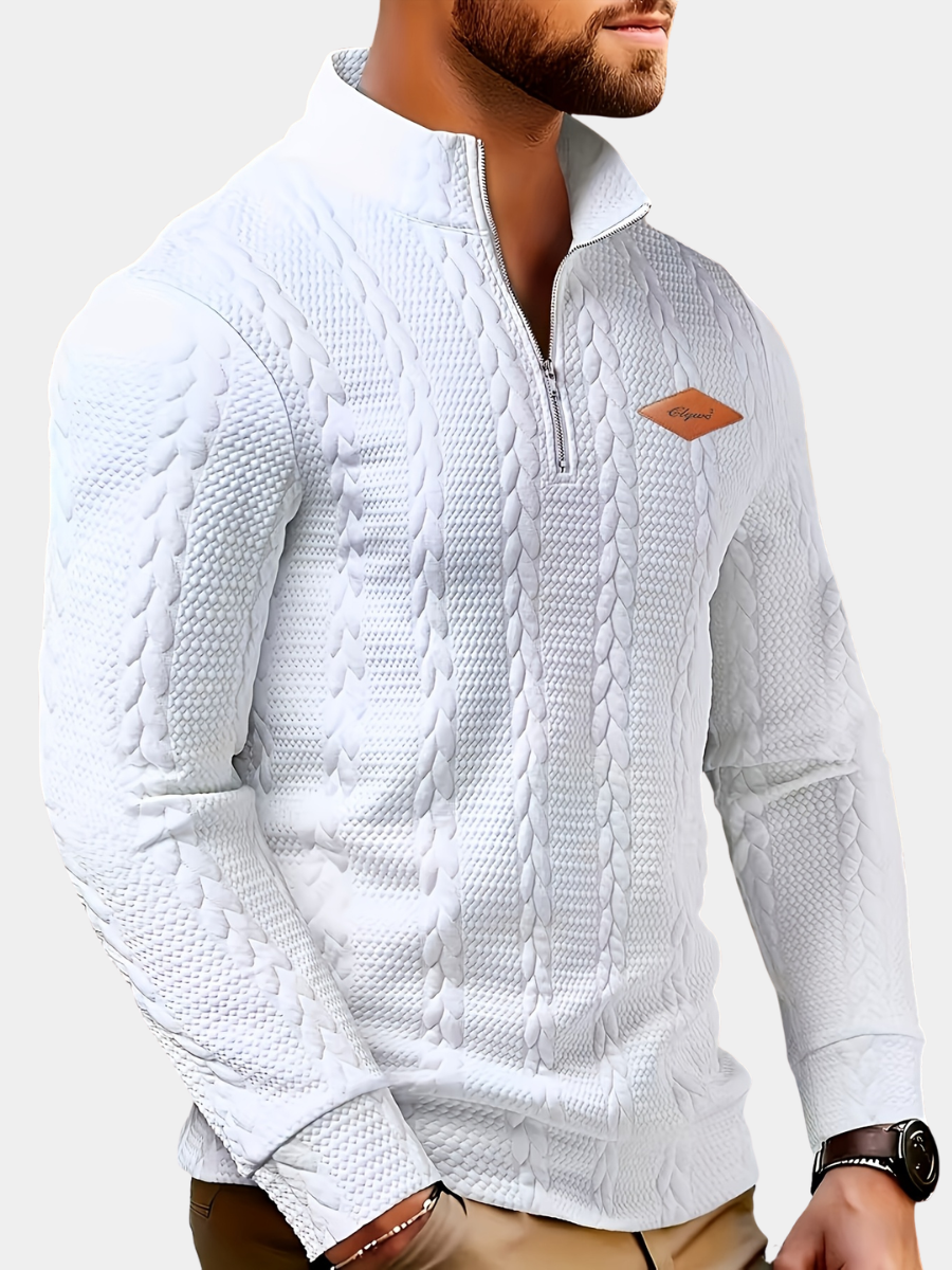 Men's Zipper Knit Sweater