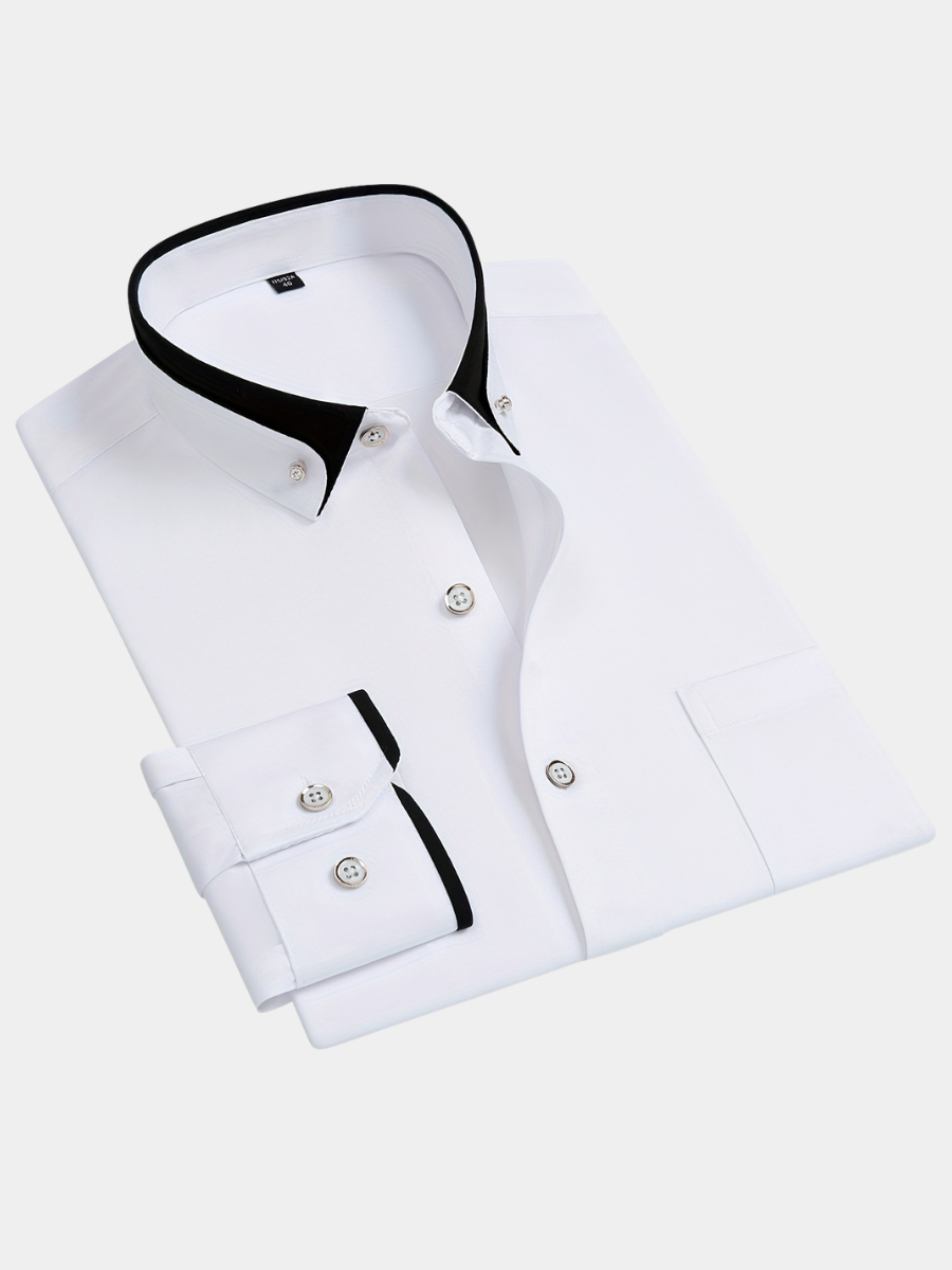 Men's Contrast Collar Shirt