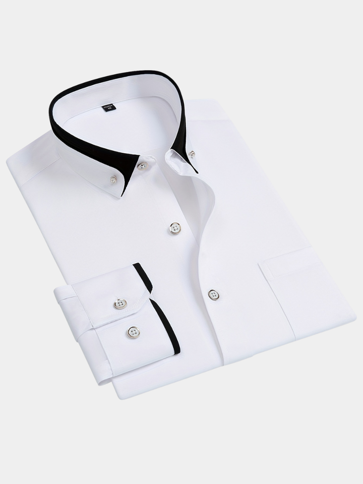 Men's Contrast Collar Shirt