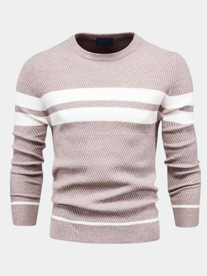 Men's Striped Nylon Sweater