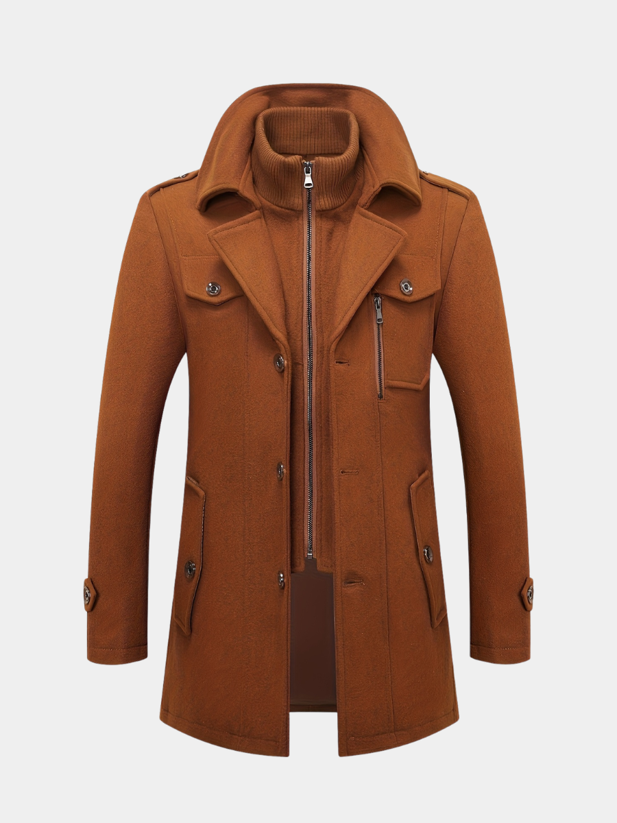 Men's Wool Blend Tweed Jacket