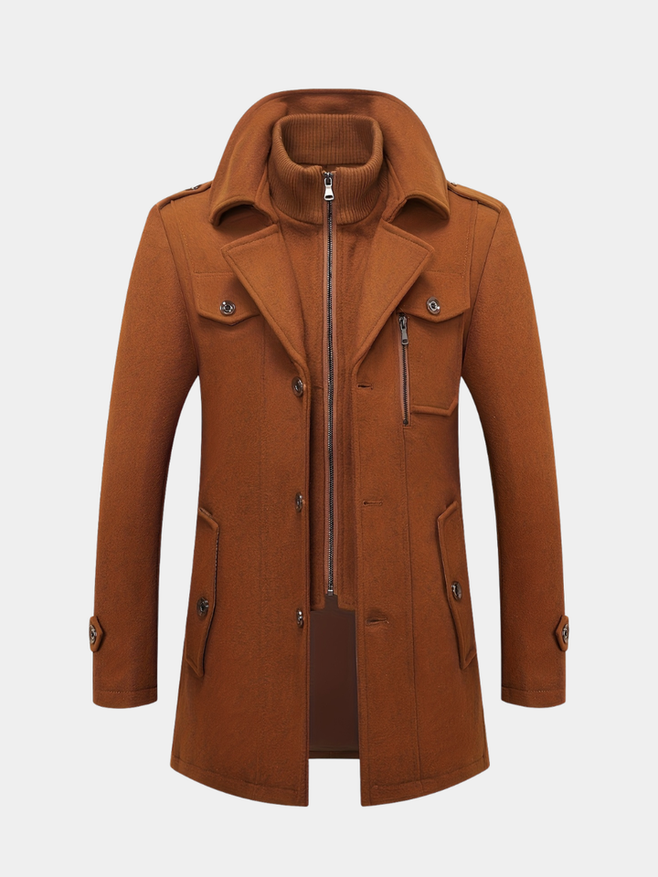Men's Wool Blend Tweed Jacket