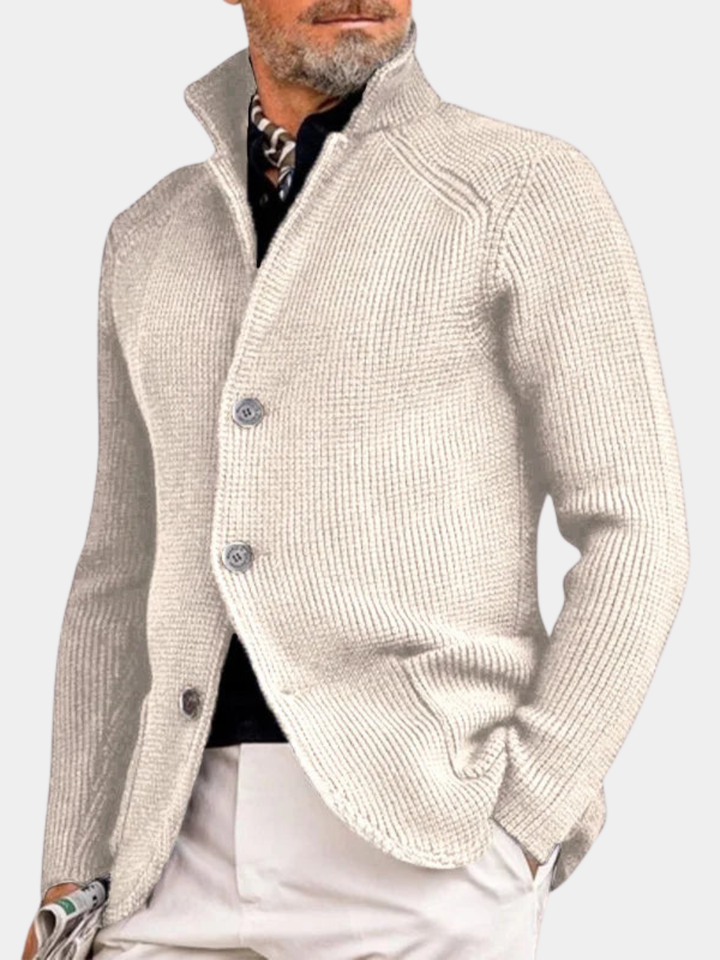 Men's Structured Knit Cardigan