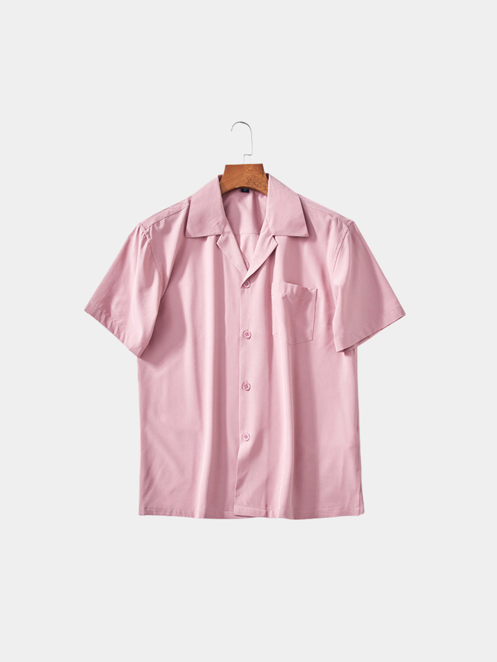 Men's Cuban Collar Summer Shirt