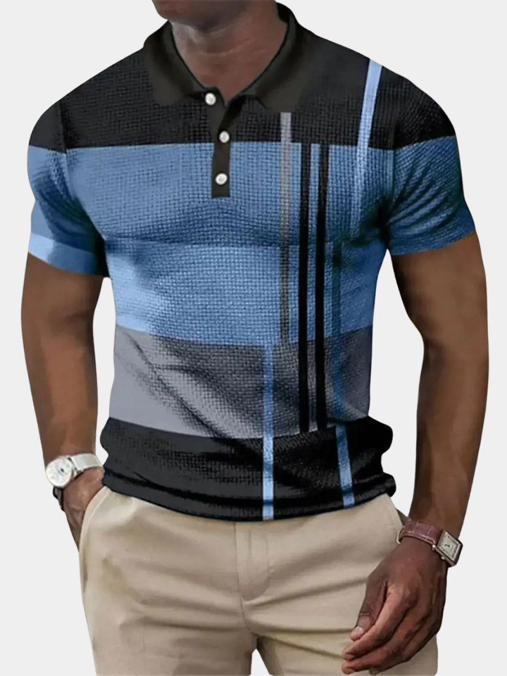 Men's Striped Polo Shirt