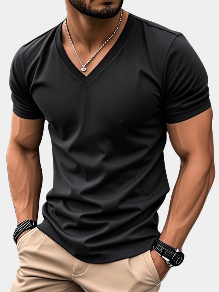 Men's Casual V-Neck T-Shirt