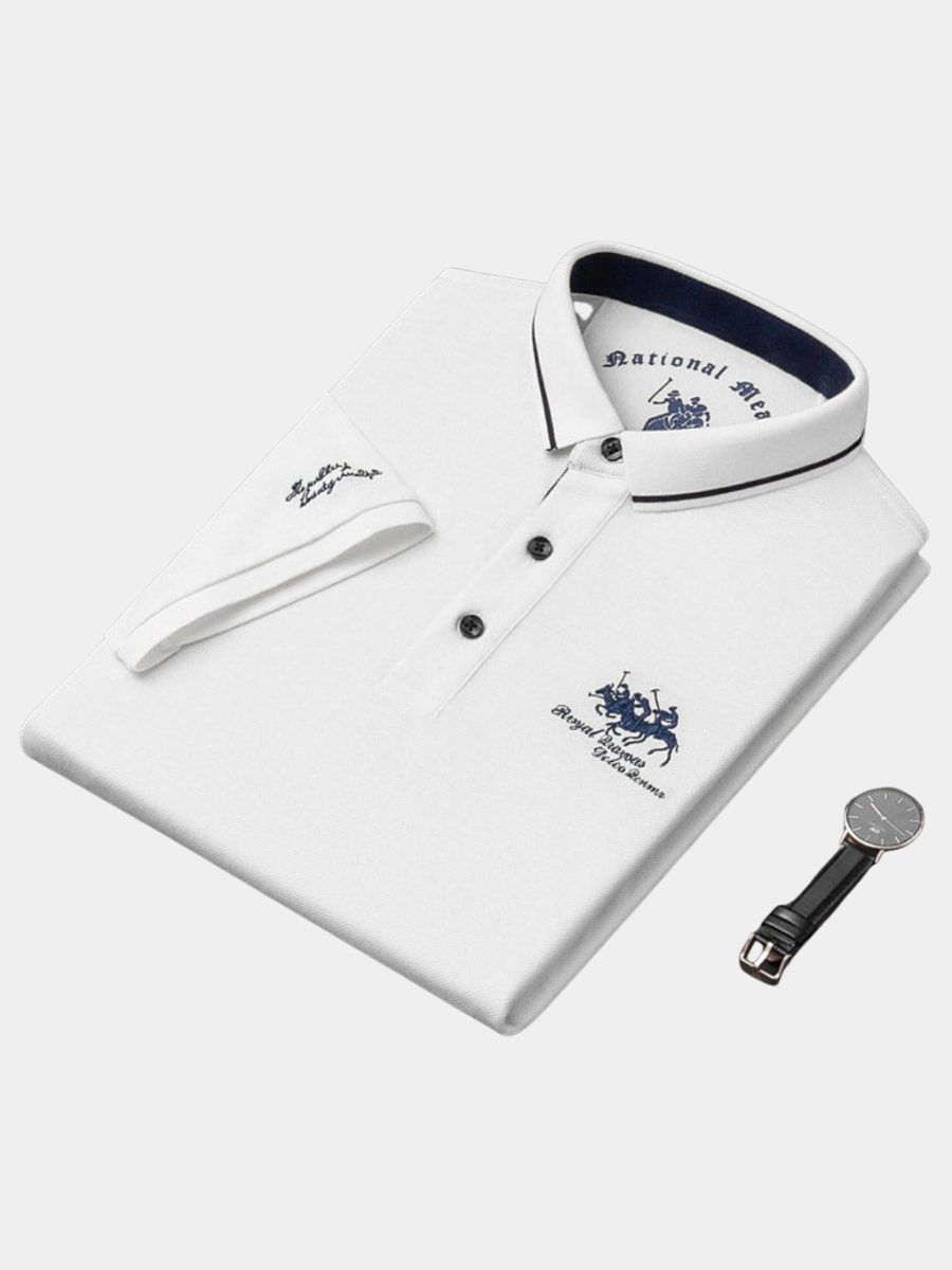 Men's Cotton Blend Polo Shirt