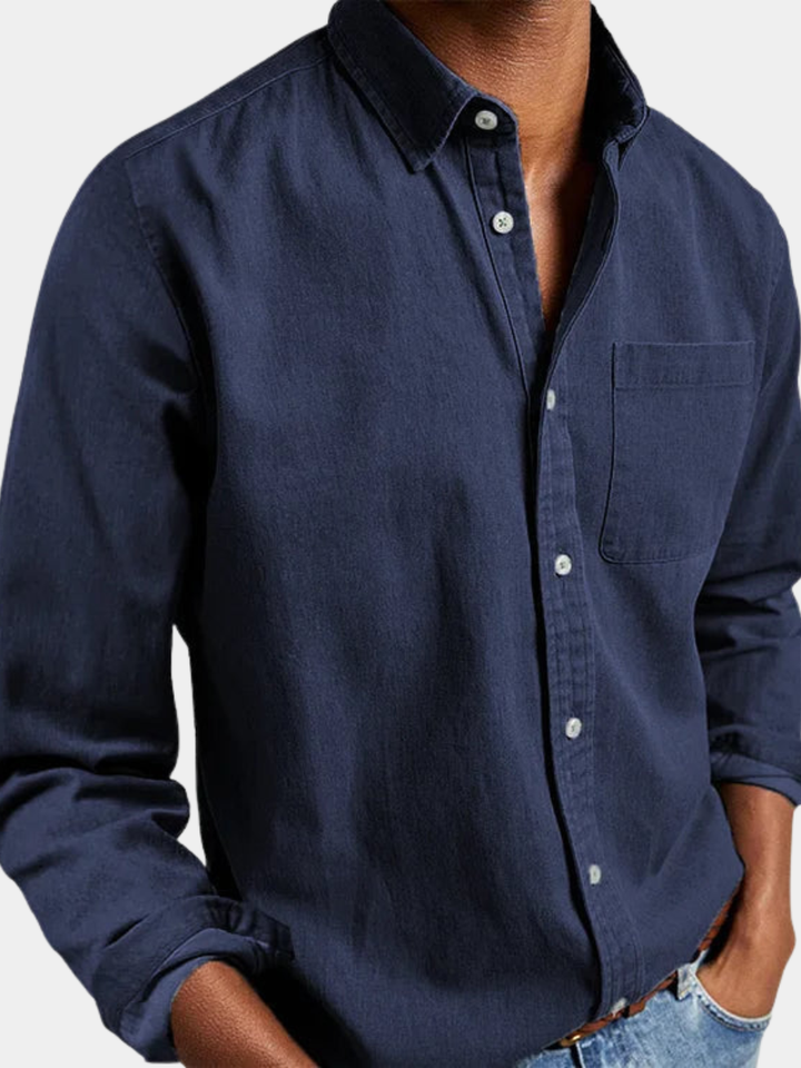Men's Denim Button Shirt