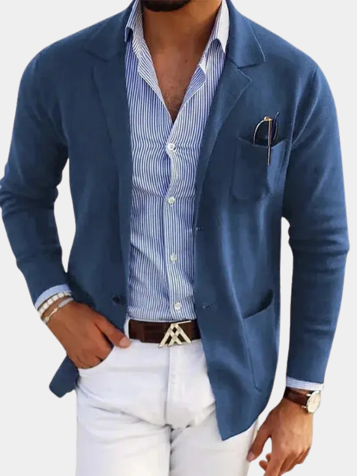 Men's Knit Blazer Jacket
