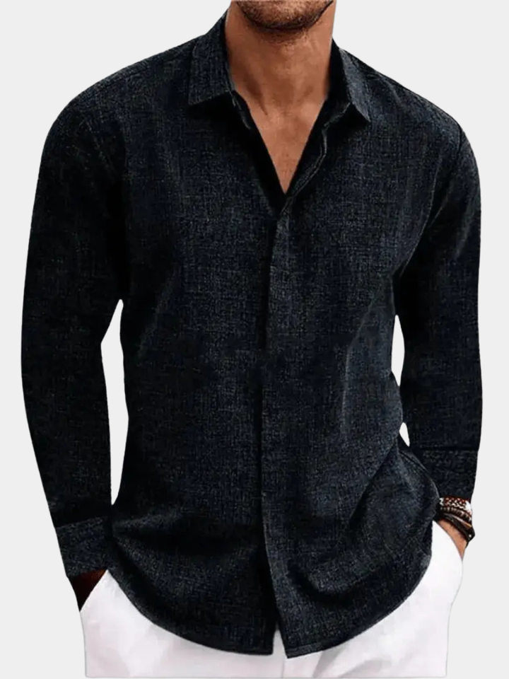 Men's Linen Long Sleeve Shirt