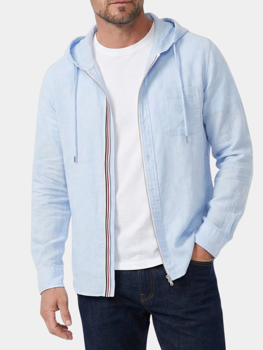 Men's Linen Blend Hoodie