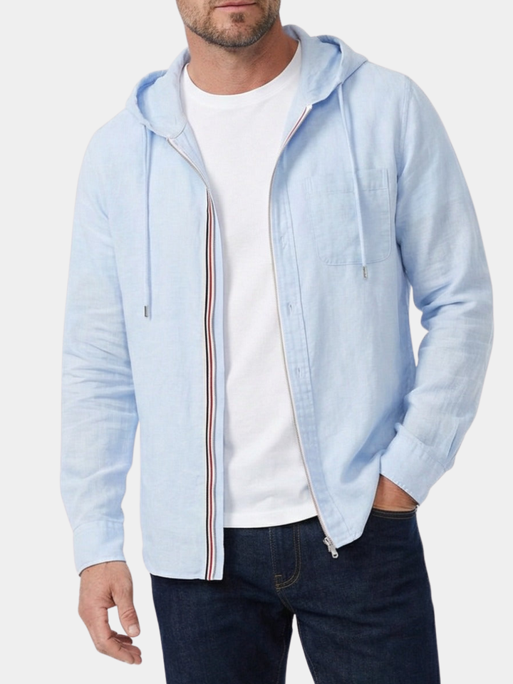Men's Linen Blend Hoodie