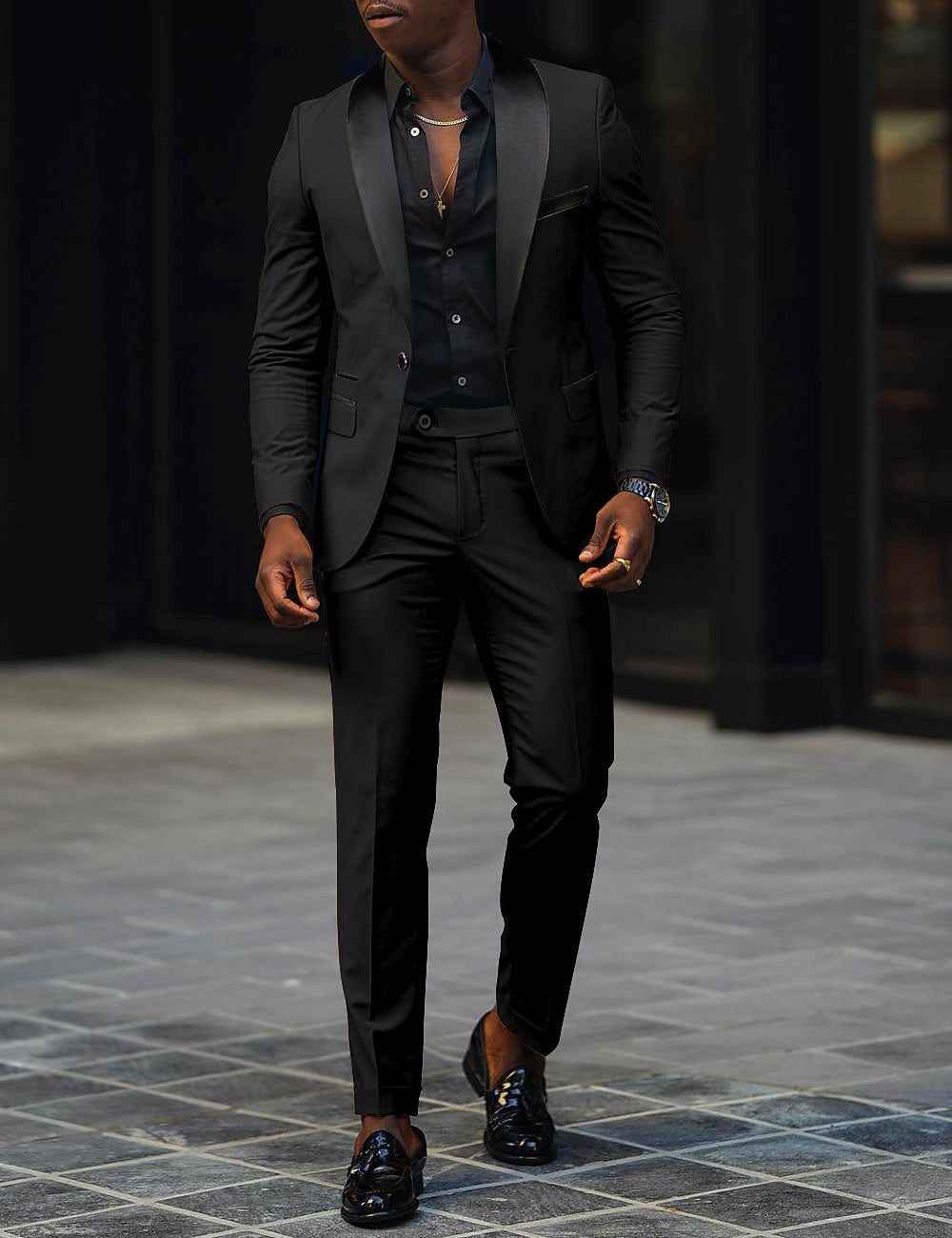 Men's Single Button Suit