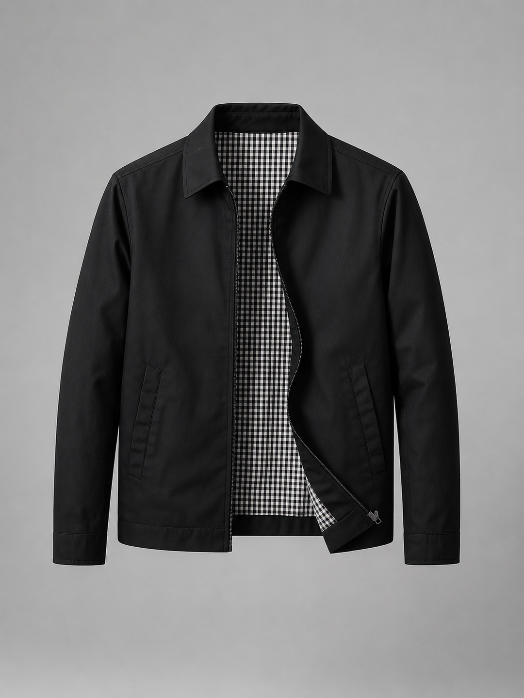 Men’s Lightweight Zip Jacket - Smart Casual British Style
