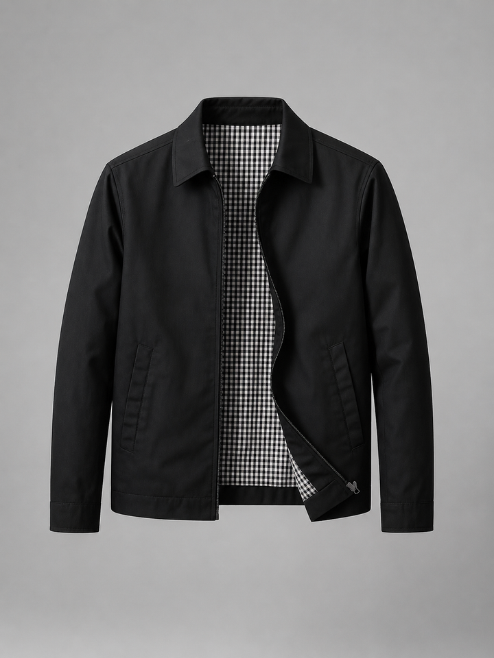 Men’s Lightweight Zip Jacket - Smart Casual British Style