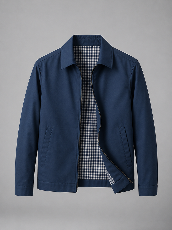 Men’s Lightweight Zip Jacket - Smart Casual British Style