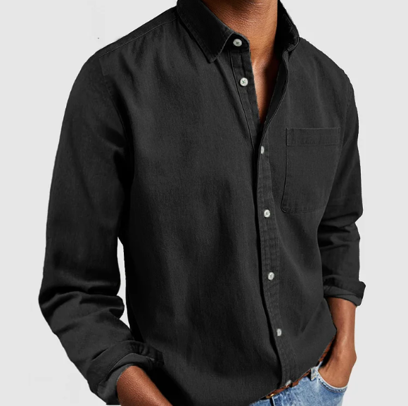 Men's Denim Button Shirt