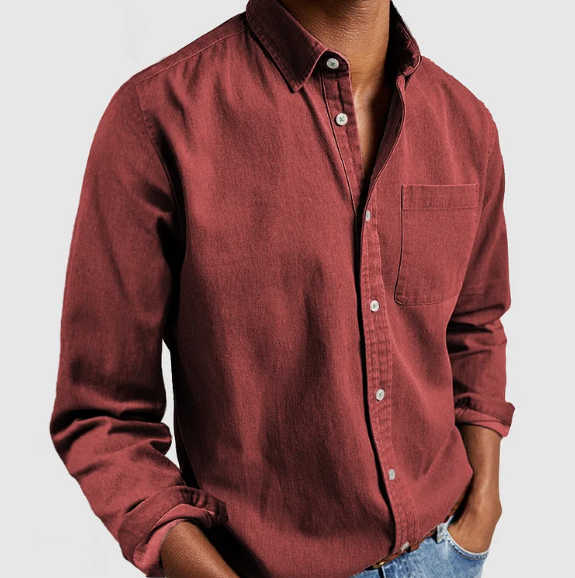 Men's Denim Button Shirt