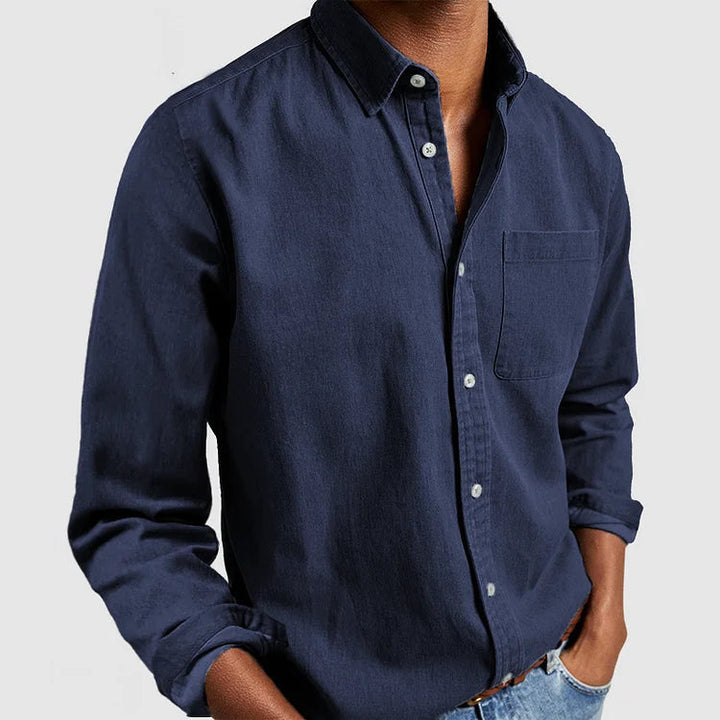 Men's Denim Button Shirt