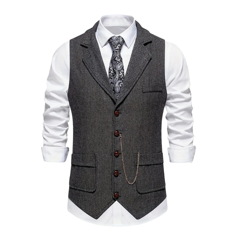 Men's Herringbone Vest