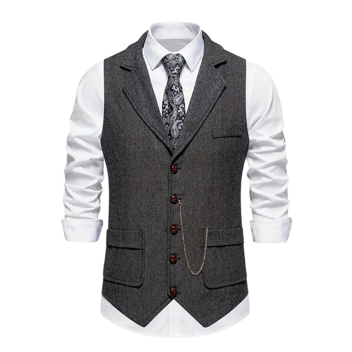 Men's Herringbone Vest