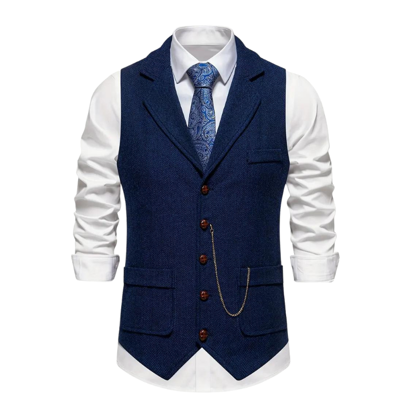 Men's Herringbone Vest
