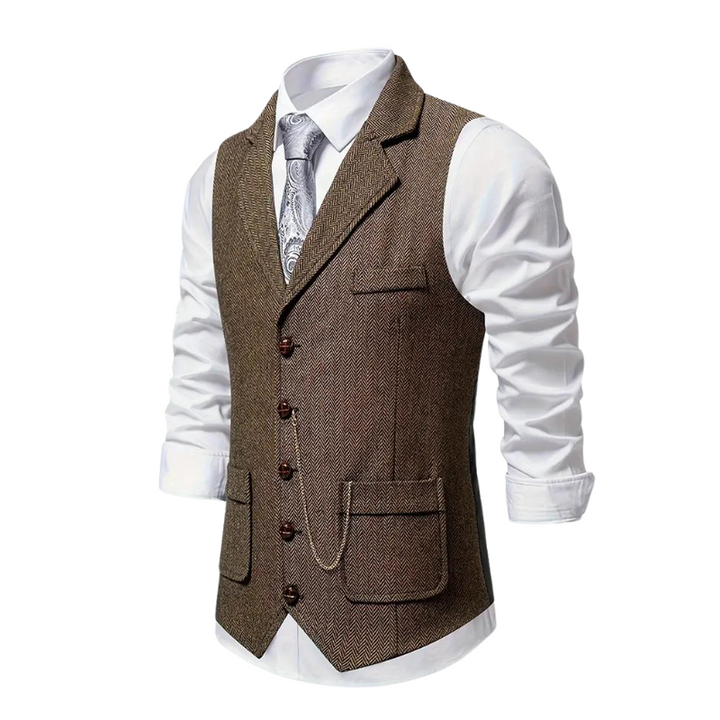 Men's Herringbone Vest