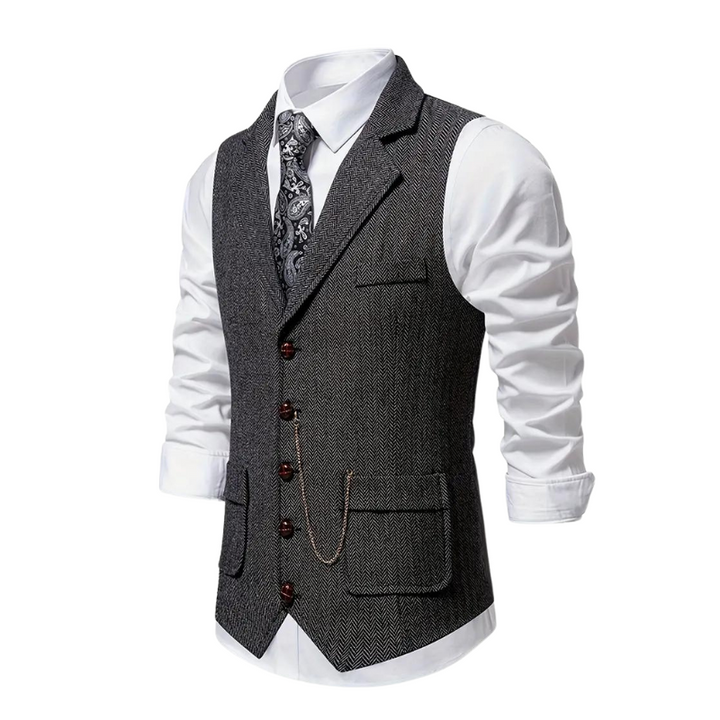 Men's Herringbone Vest
