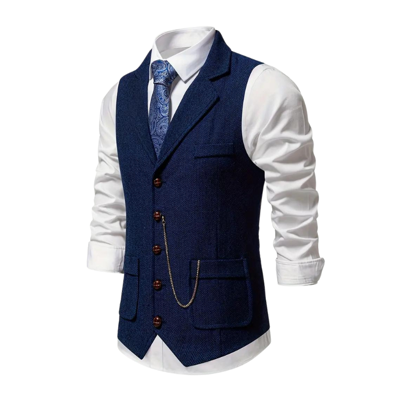 Men's Herringbone Vest
