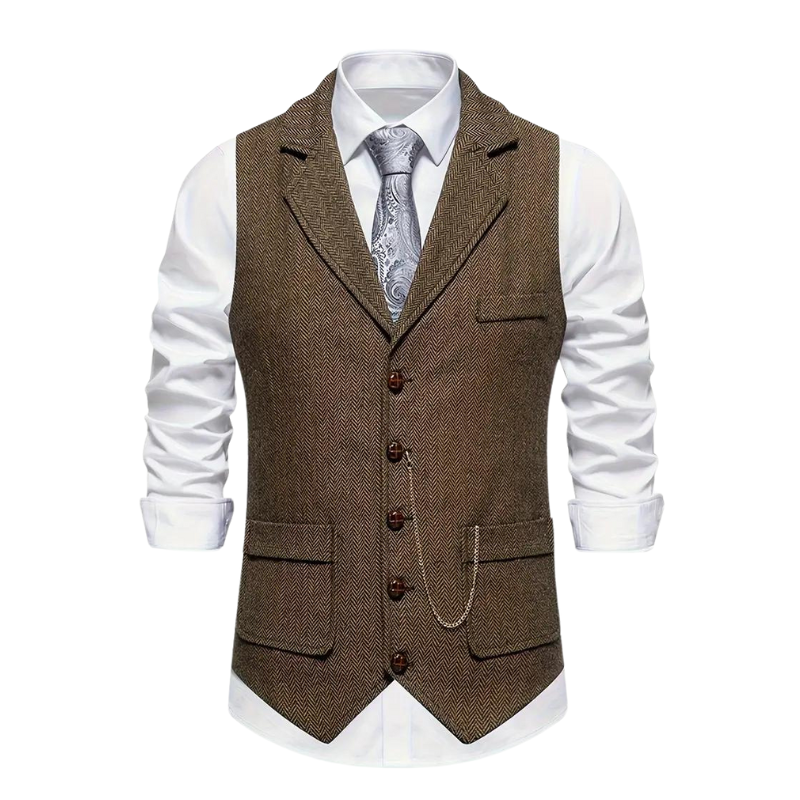 Men's Herringbone Vest