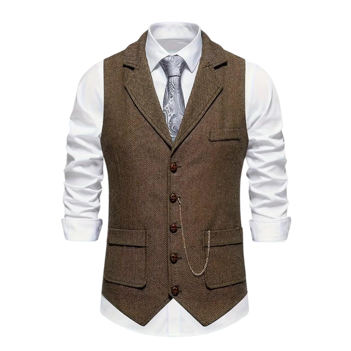 Men's Herringbone Vest