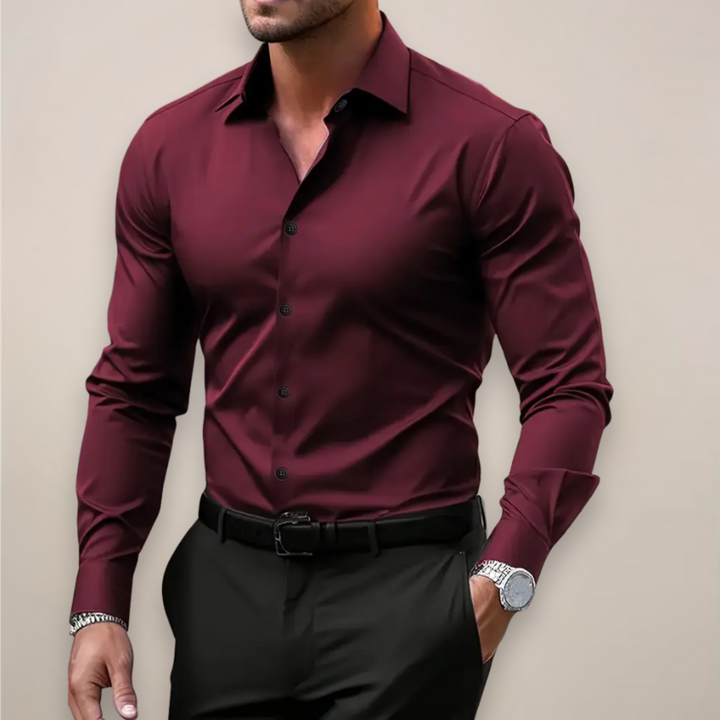 Men's Notched Collar Shirt