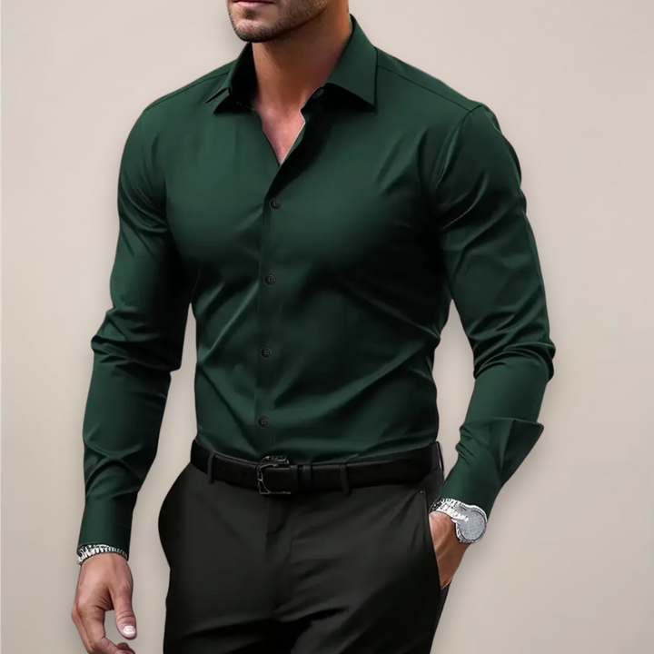 Men's Notched Collar Shirt