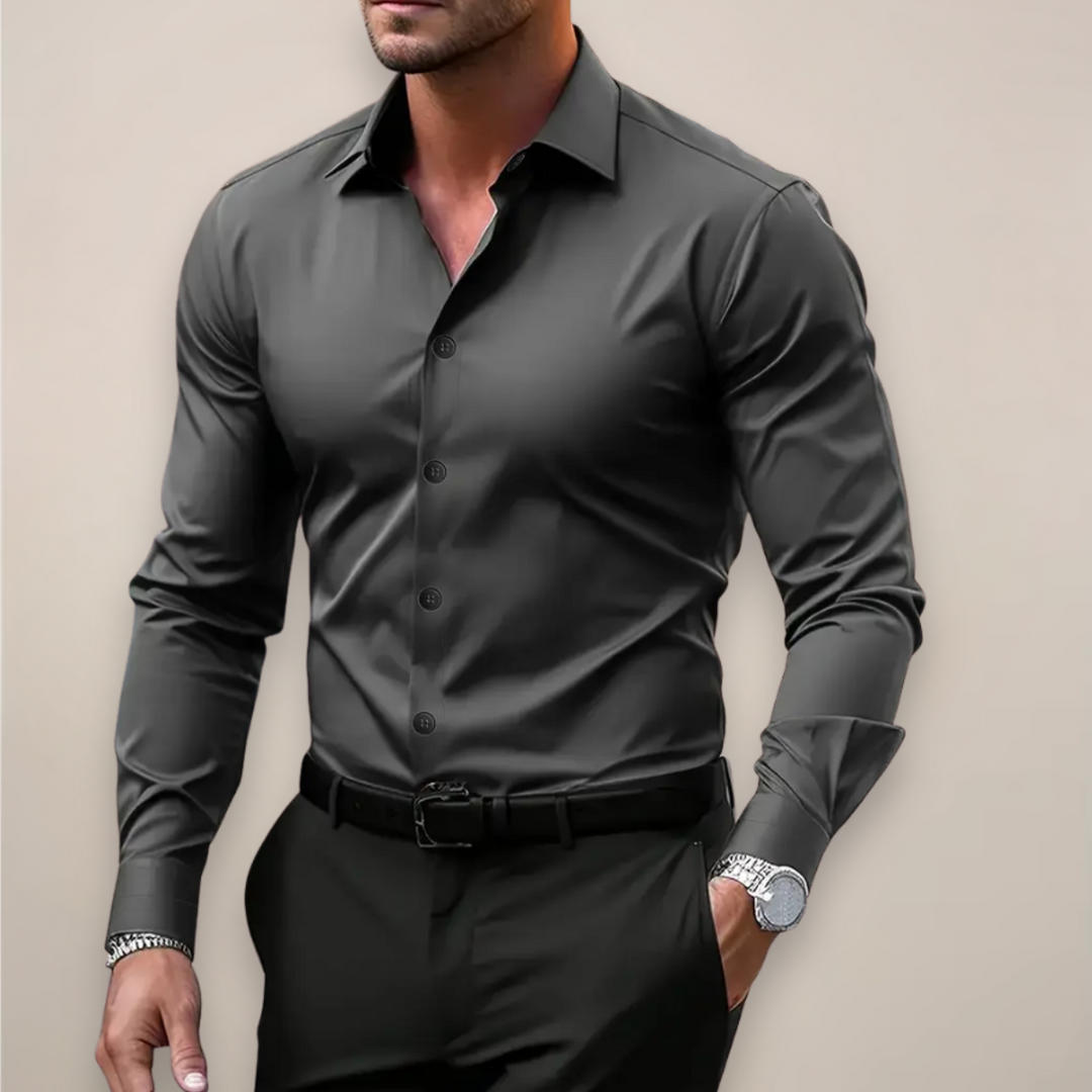 Men's Notched Collar Shirt